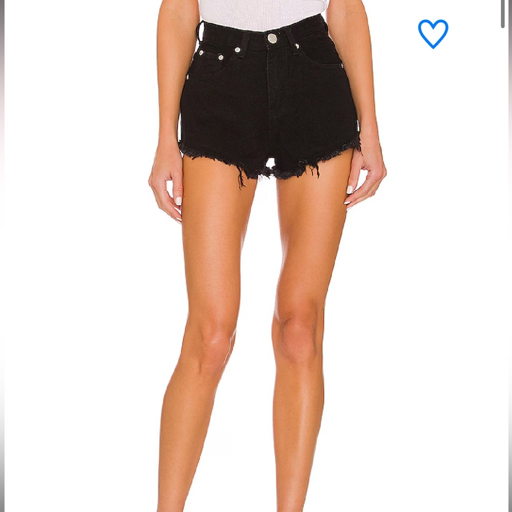 Superdown Black Jean Shorts